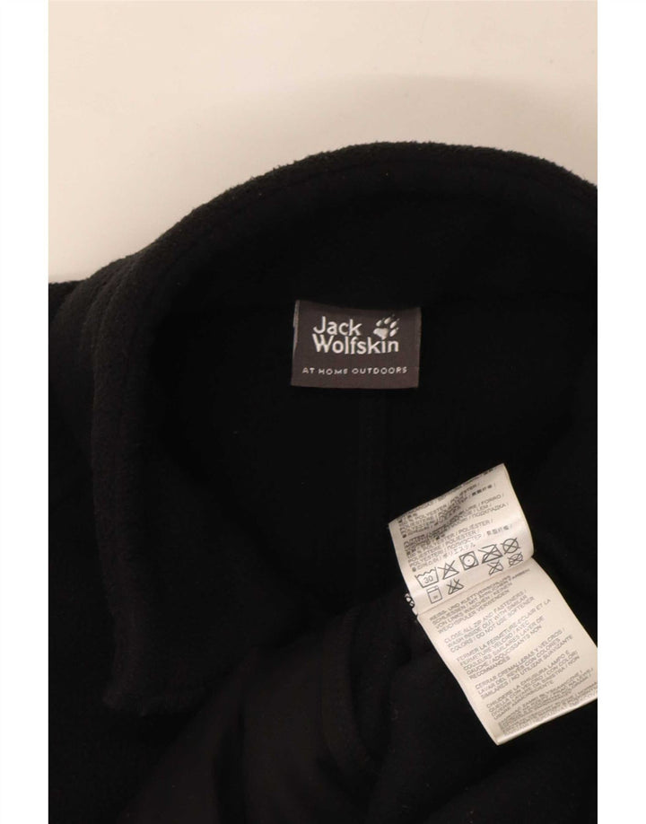 Jack Wolfskin Dame Liner Fleece Jakke UK 14 Stor Sort Polyester