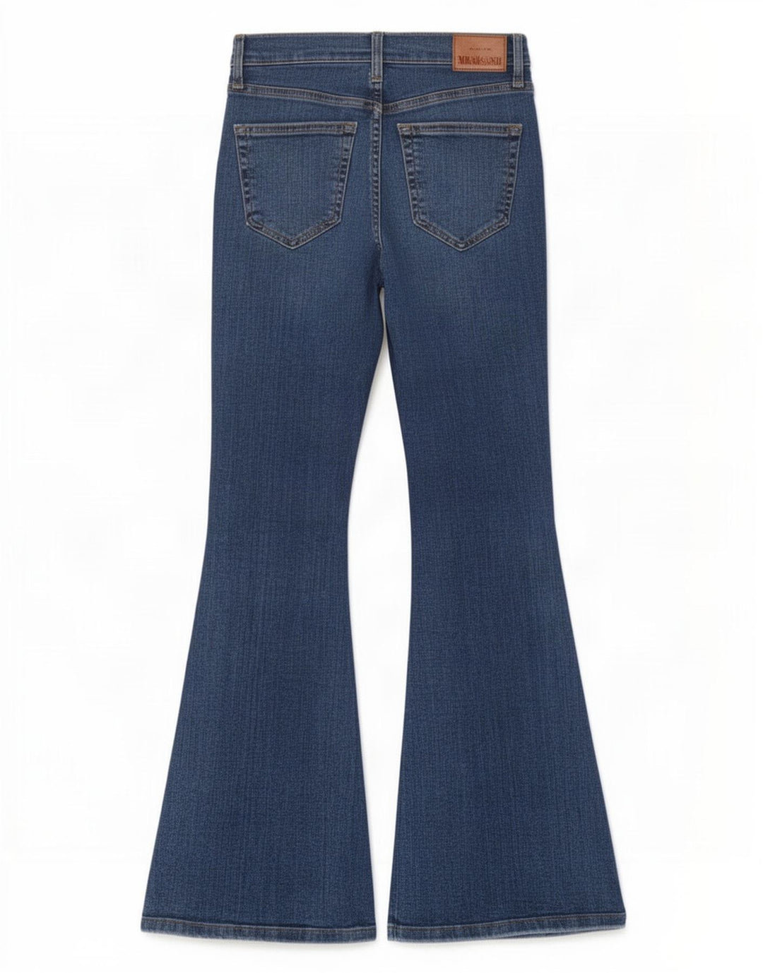 Topshop Dame Jamie Flared Jeans W24 L28 Blå Bomuld