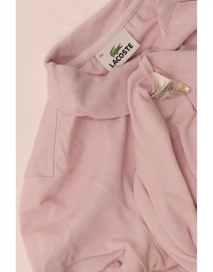 Lacoste Dame Polo Shirt Størrelse 34 Lille Pink Bomuld
