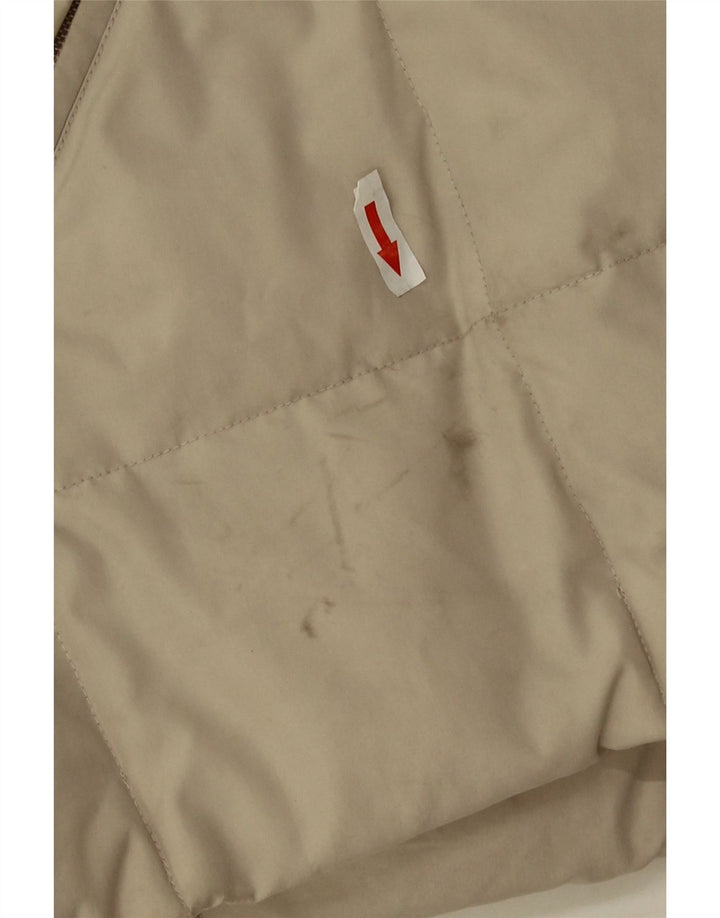 Sergio Tacchini Dame Hætte Polstret Frakke UK 20 2XL Beige