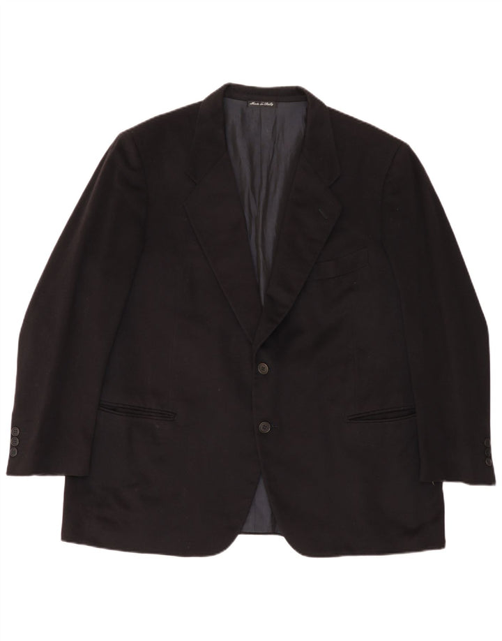Pal Zileri Herre 2 Button Blazer Jacket IT 52 XL Navy Blue Cashmere