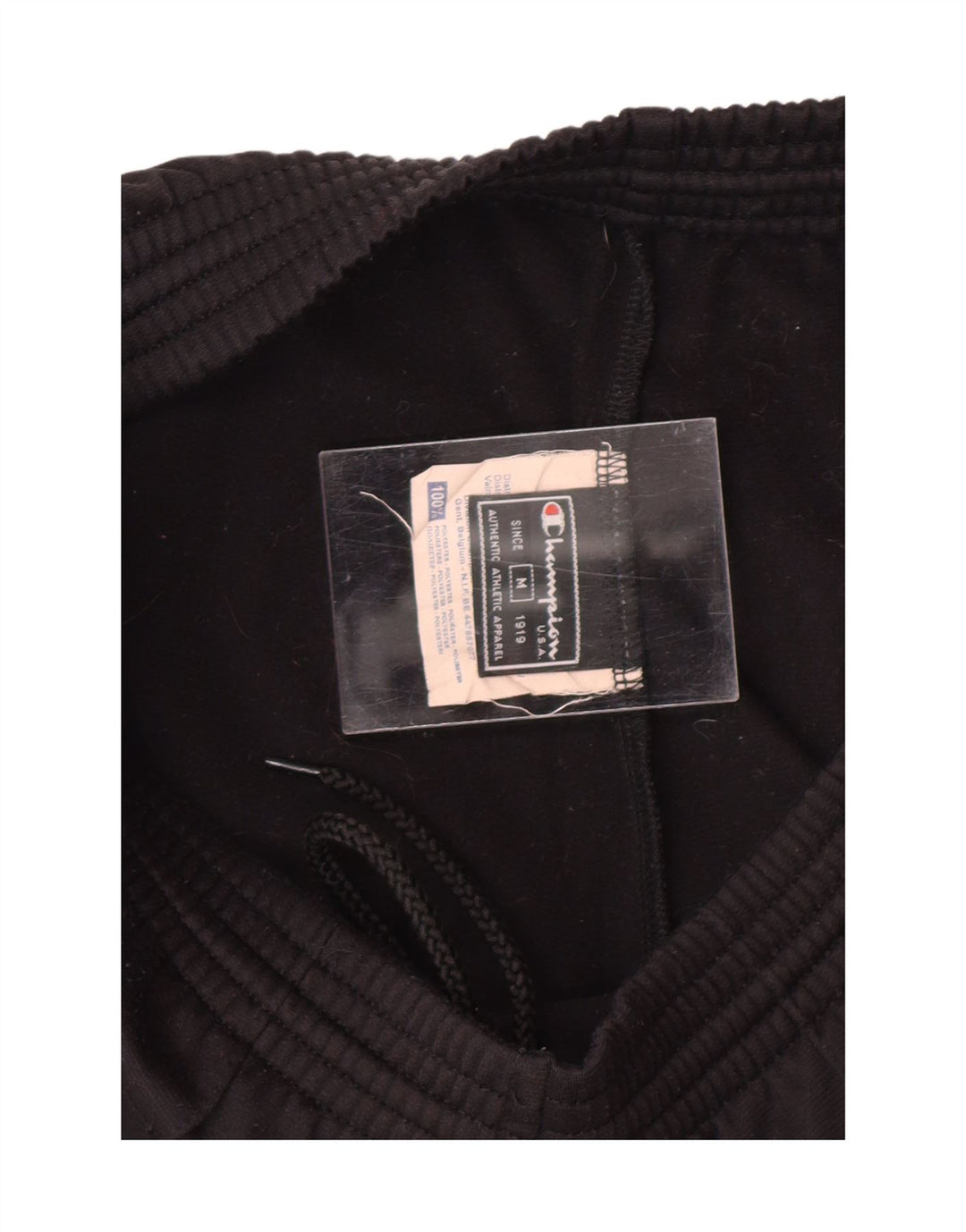 CHAMPION Mens Tracksuit Trousers Medium  Black Polyester Vintage Champion and Second-Hand Champion from Messina Hembry 