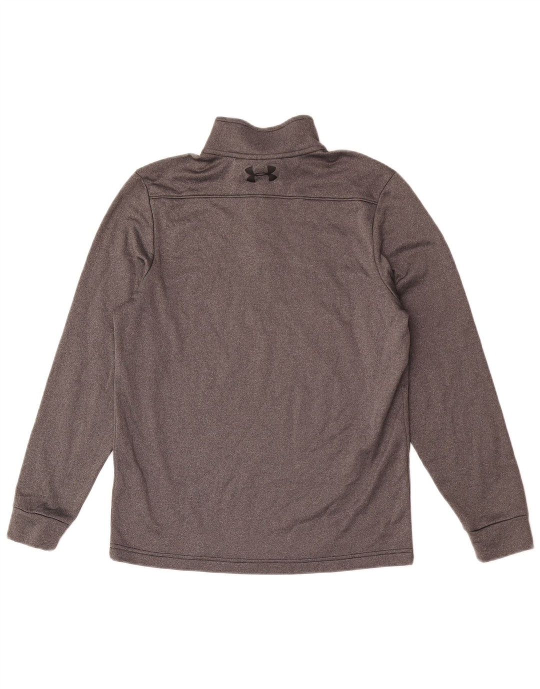 Under Armour Herre Cold Gear Zip Neck Pullover Træningsdragt Top Lille Grå