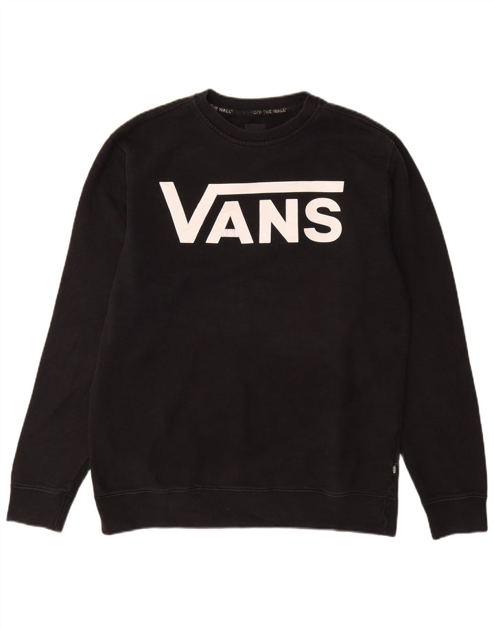 VANS Grafisk sweatshirt til mænd mellem sort bomuld