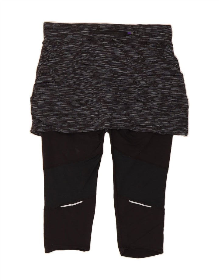 ATHLETA Womens Leggings UK 16 Large  Black Flecked Vintage Athleta and Second-Hand Athleta from Messina Hembry 