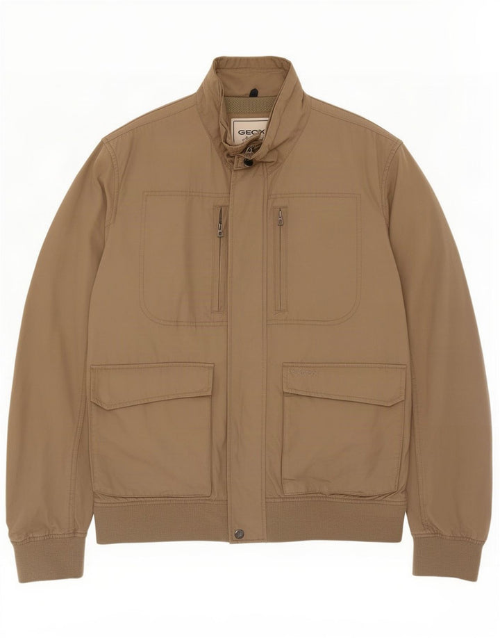 Geox Herre Respira Bomber Jacket UK 42 XL Brun Polyester
