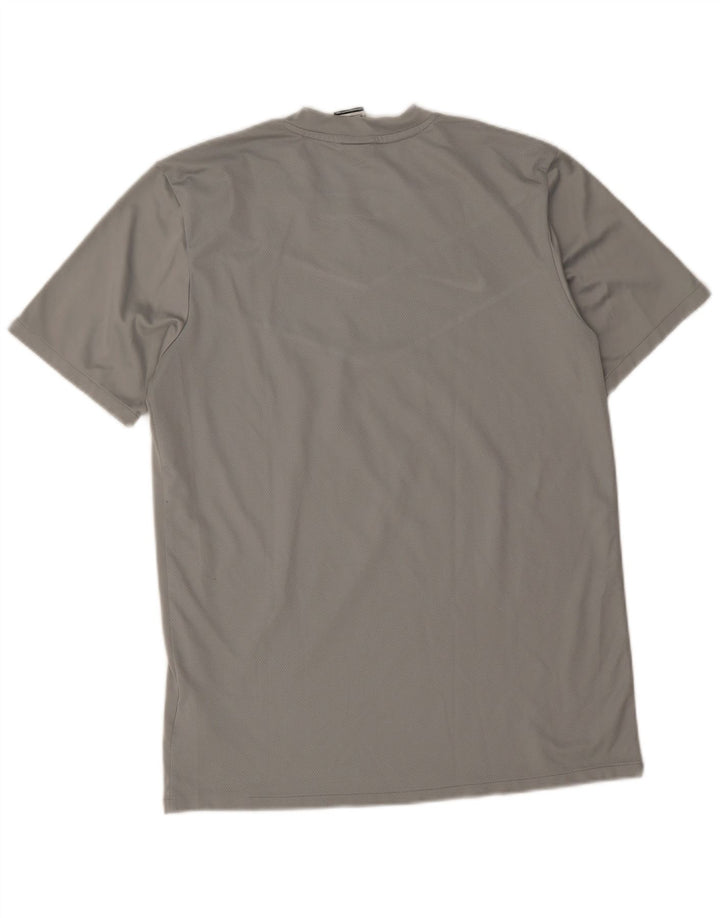 Nike Herre Dri Fit T-shirt Top Medium Grey Colourblock Polyester
