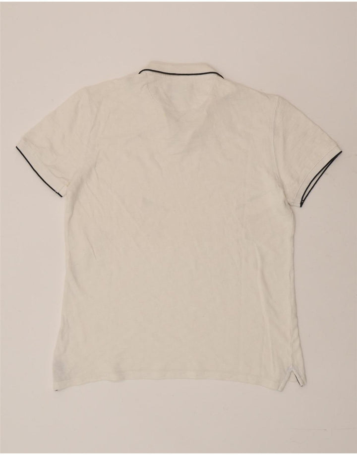 Massimo Dutti Herre Polo Shirt Large White