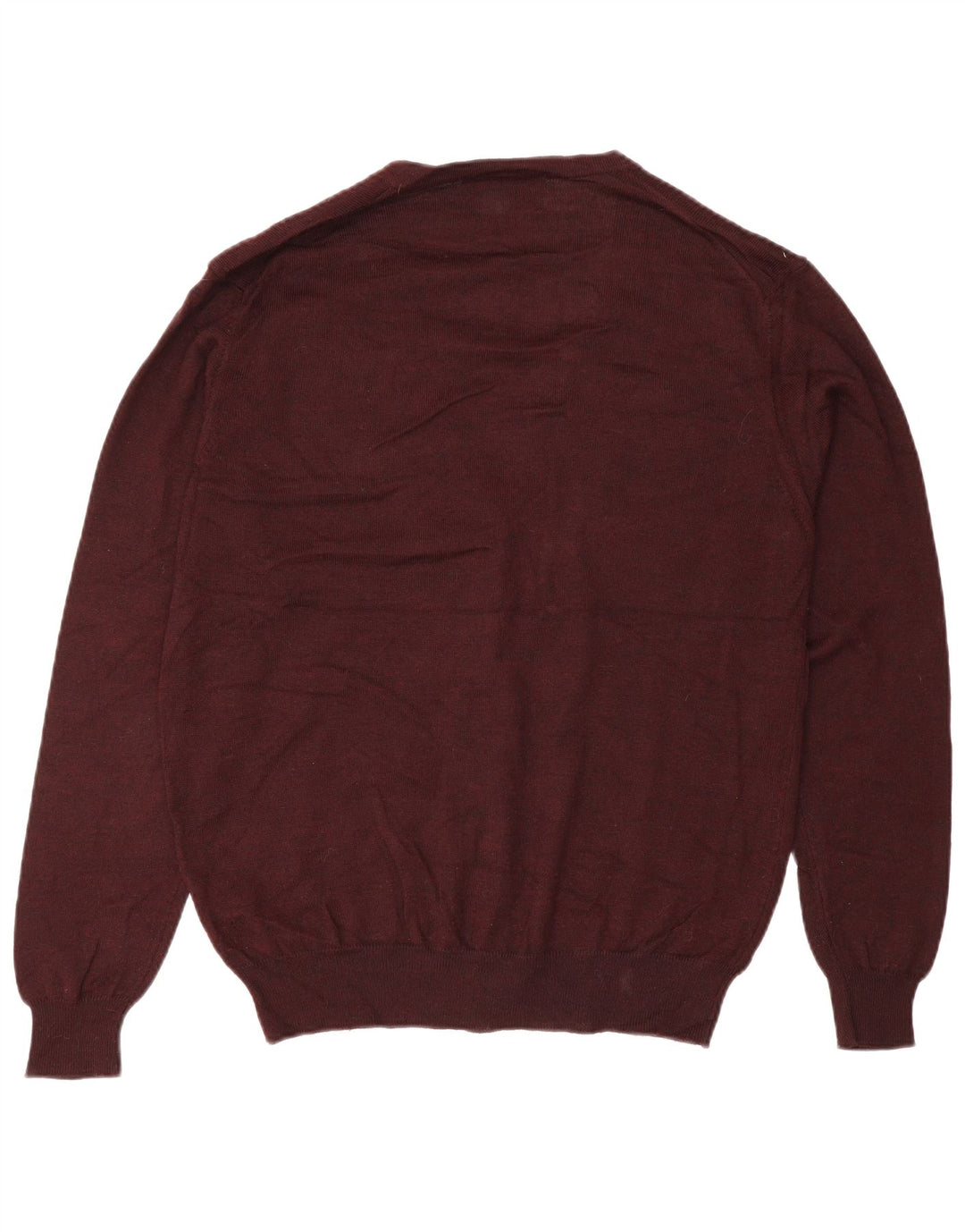 Marks & Spencer Herre Cardigan Sweater Medium Burgundy Akryl