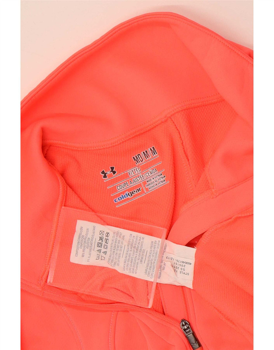 Under Armour Womens Fitted Pullover træningsdragt Top UK 12 Medium Pink
