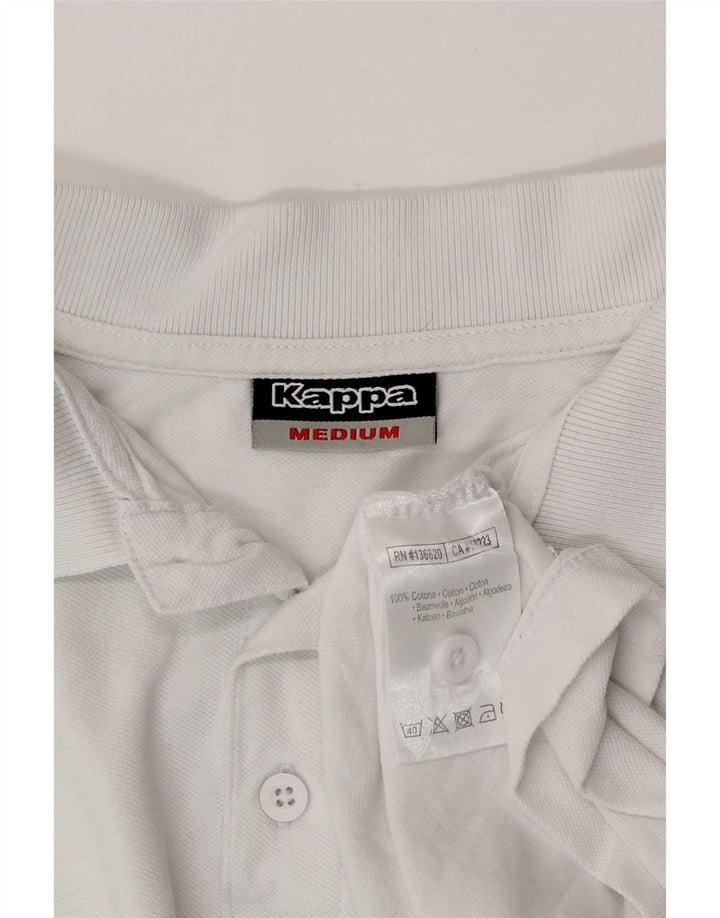 Kappa herre poloshirt Medium hvid bomuld