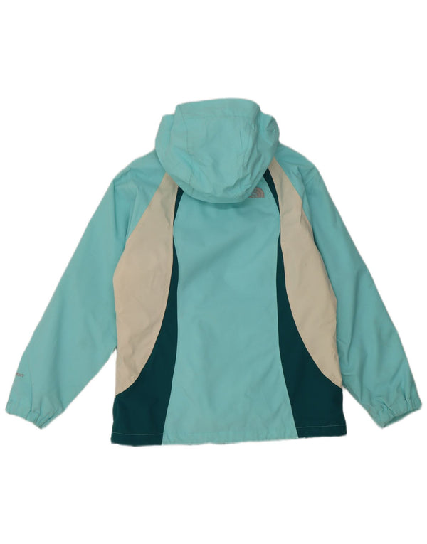 The North Face Girls Windbreaker Jacket 14-15 år Large Blue Colourblock