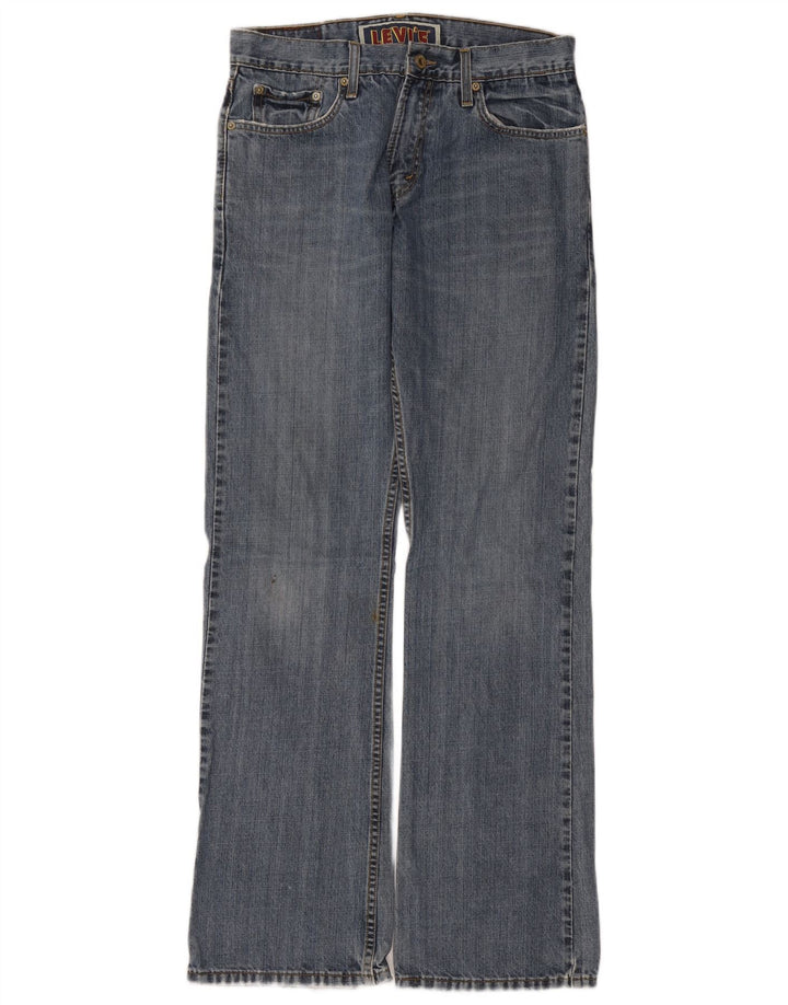 Levi's Dame 527 Bootcut Jeans med lav talje W32 L34 Blå Bomuld