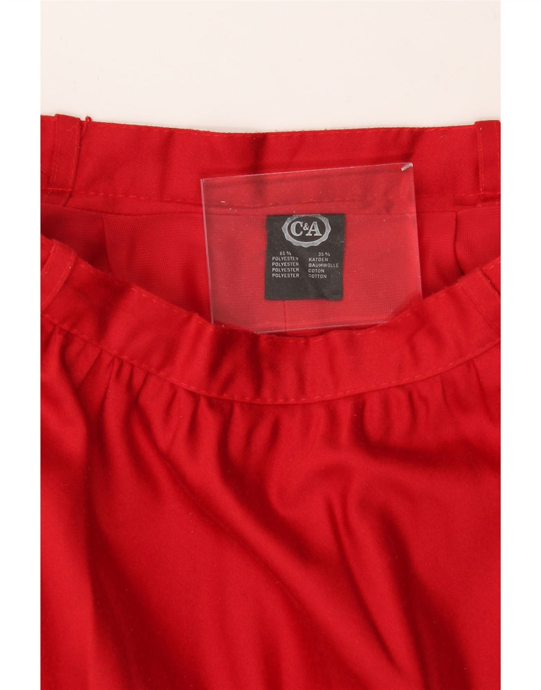 C&A Womens A-Line Skirt W26 Small  Red Polyester Vintage C&A and Second-Hand C&A from Messina Hembry 