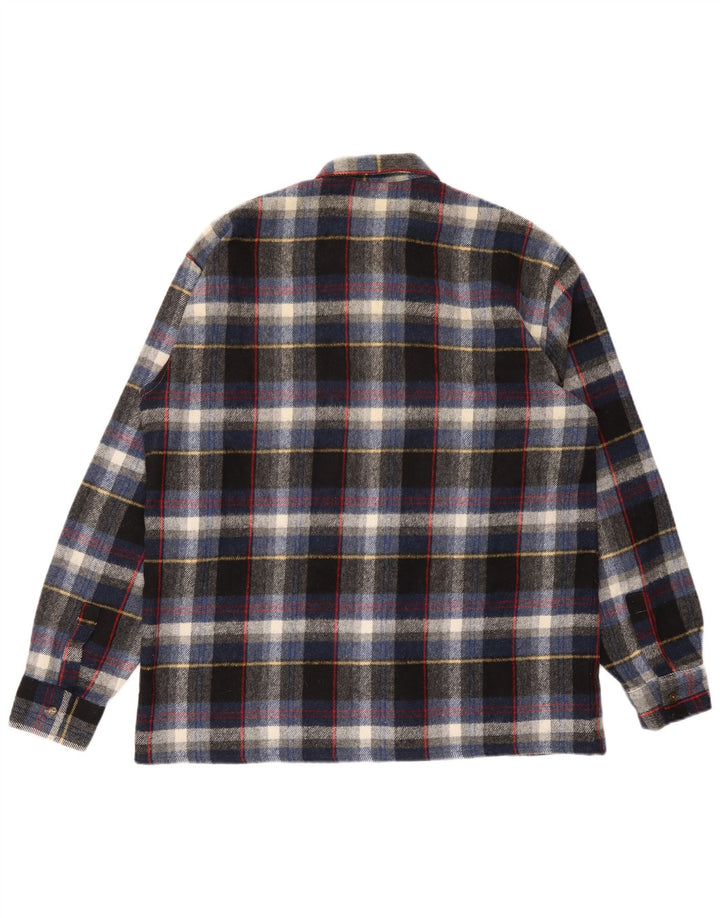 Vintage herre flannelskjorte str. 43 Stor flerfarvet tern