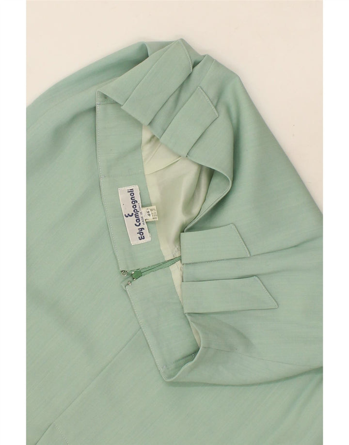VINTAGE Womens Pencil Skirt IT 44 Medium W30  Green Wool Vintage Vintage and Second-Hand Vintage from Messina Hembry 