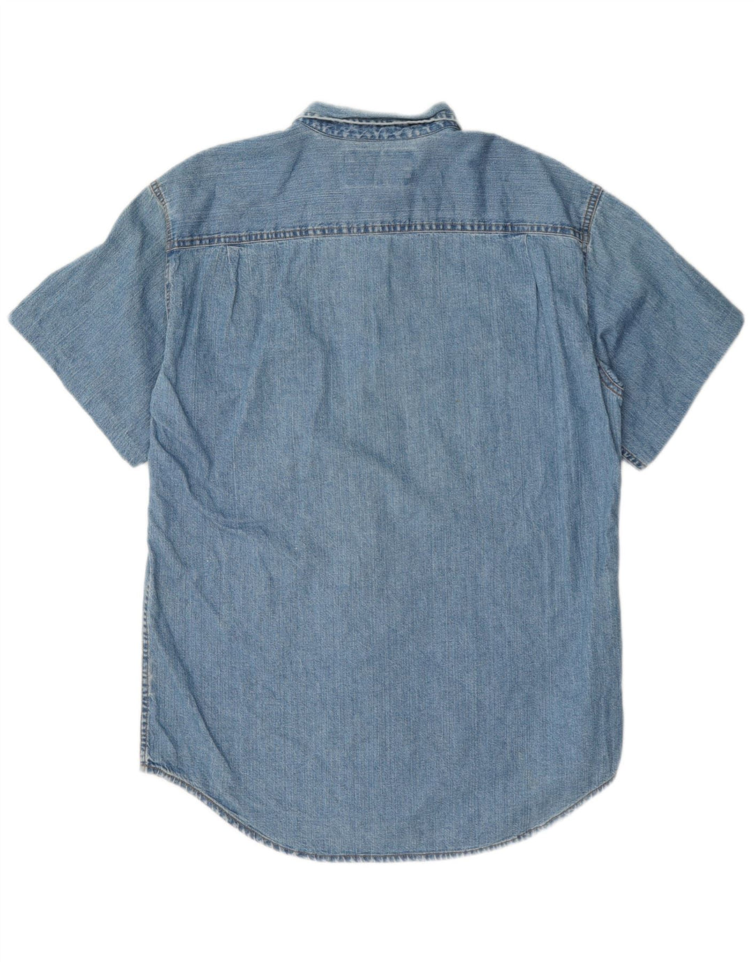 Levi's Kortærmet denimskjorte til mænd mellemblå bomuld