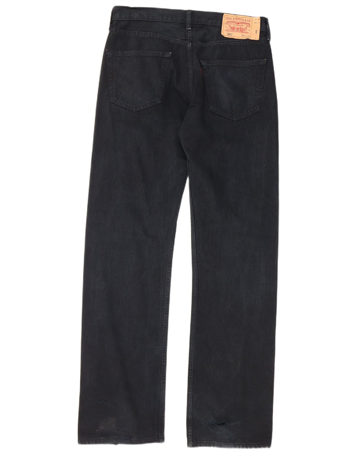 LEVI'S Herre 501 Straight Jeans W31 L34 Marineblå