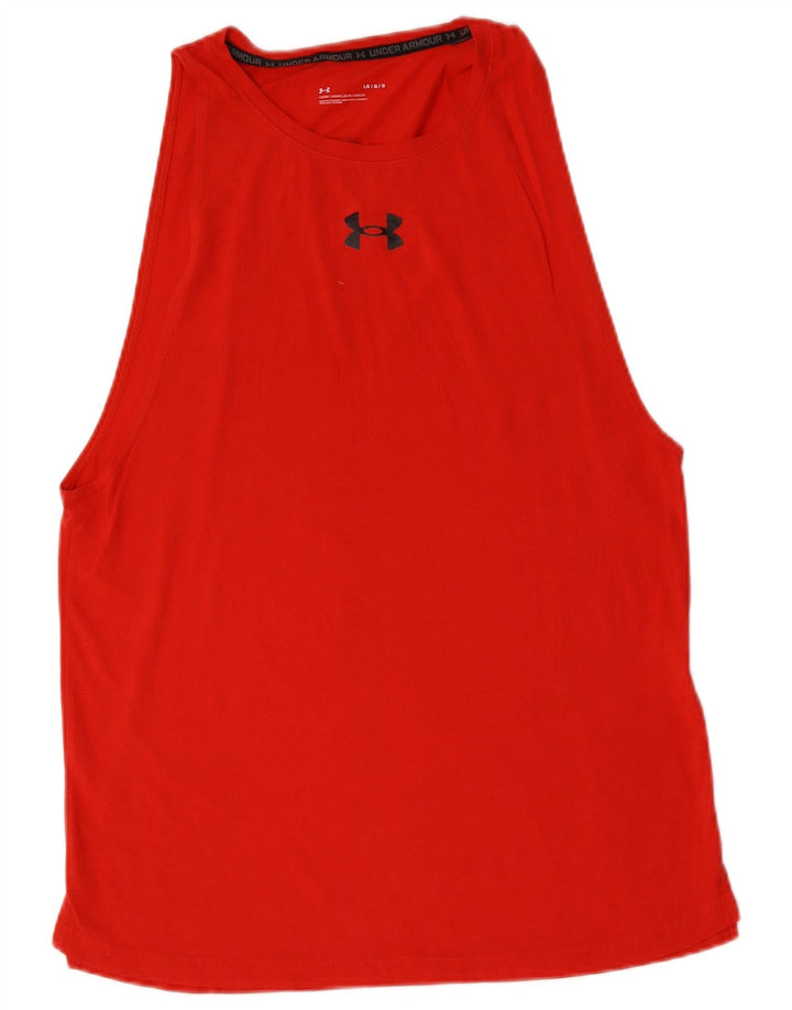 Under Armour Herre Grafisk Vest Top Stor Rød Bomuld