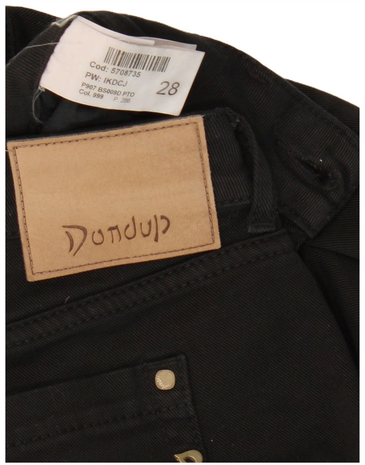 DONDUP Dame Slim Jeans W28 L30 Sort Bomuld