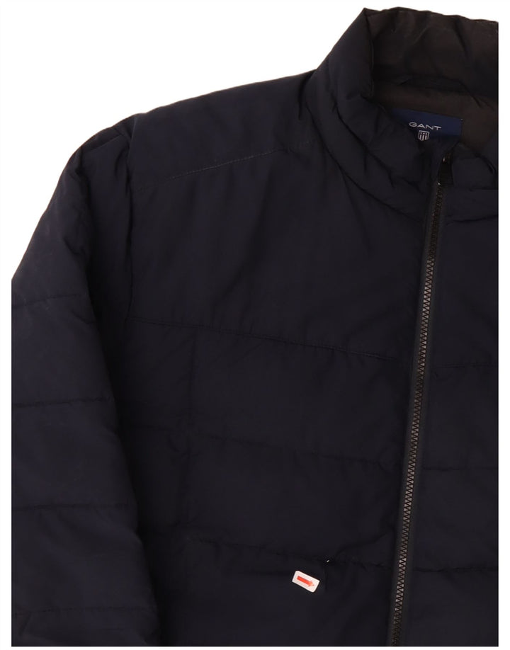 GANT Mens New Haven Padded Jacket UK 44 2XL Navy Blue Polyester