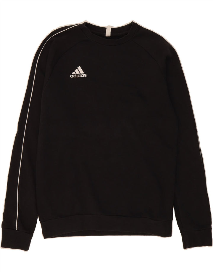ADIDAS Mens Sweatshirt Jumper Small Black Cotton Vintage Adidas and Second-Hand Adidas from Messina Hembry 