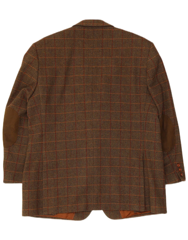 Klotz Herre 2 Button Blazer Jacket UK 42 XL Brun sildebensuld