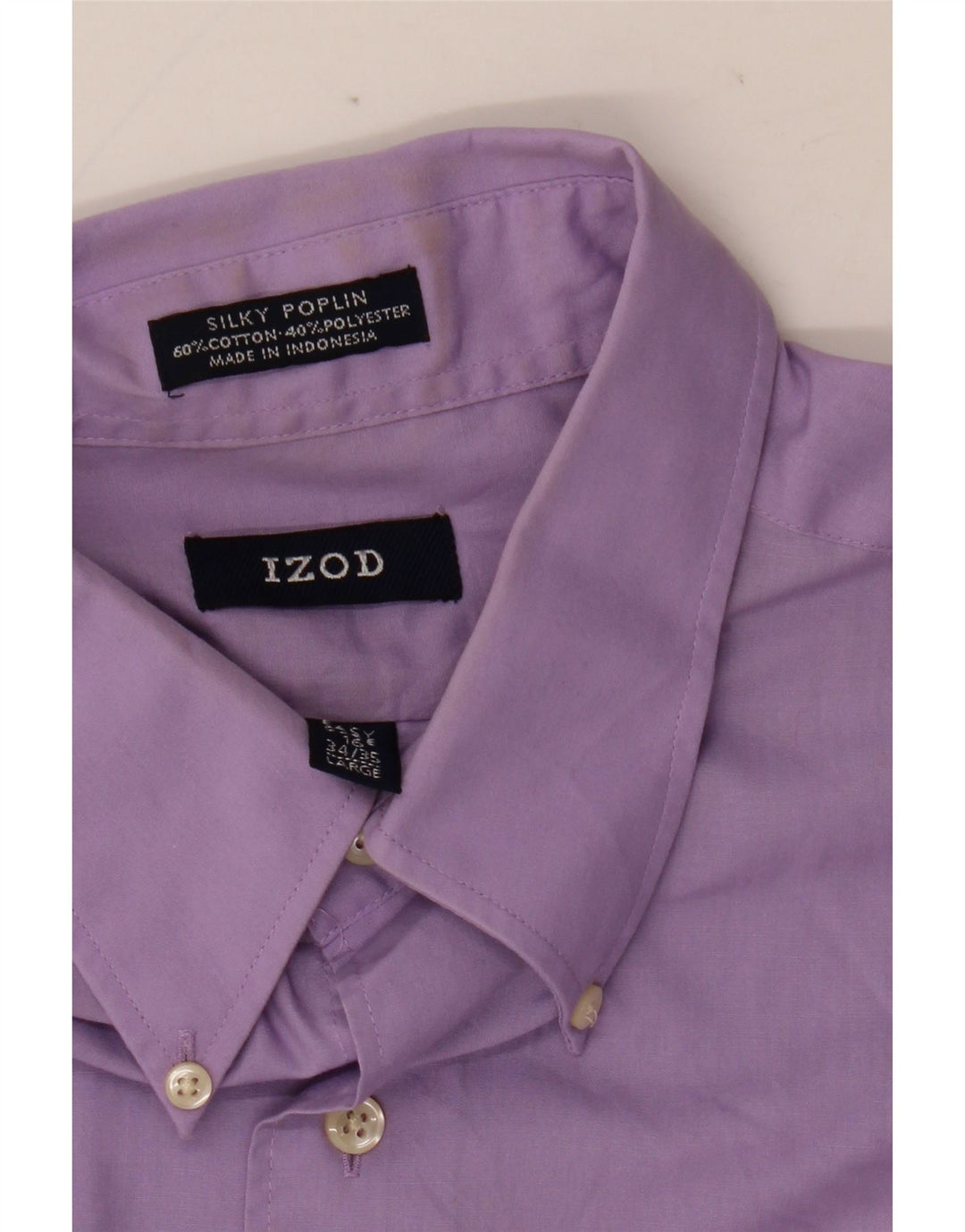 IZOD Herreskjorte str. 16 Large Lilla Bomuld
