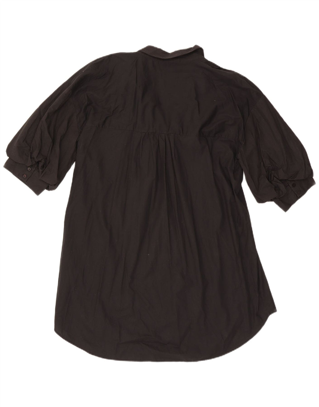 Zara skjortekjole til kvinder UK 14 Medium Sort