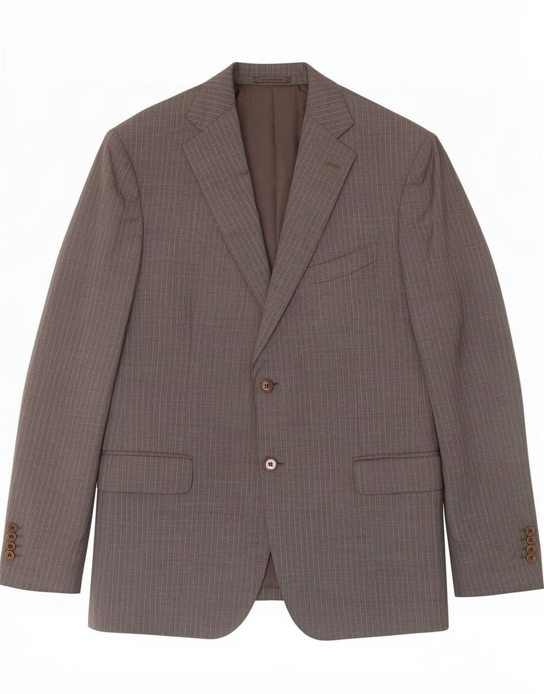 Massimo Dutti Herre 2-knaps blazerjakke EU 58 2XL Grå nålestribet uld
