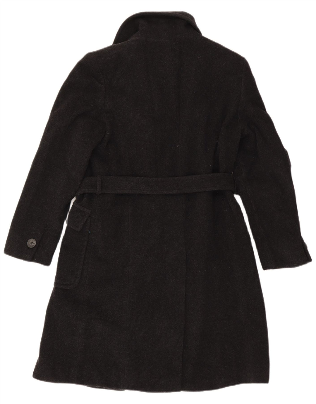 Max & Co. Dame Oversized Dobbeltradet Frakke UK 10 Lille sort uld