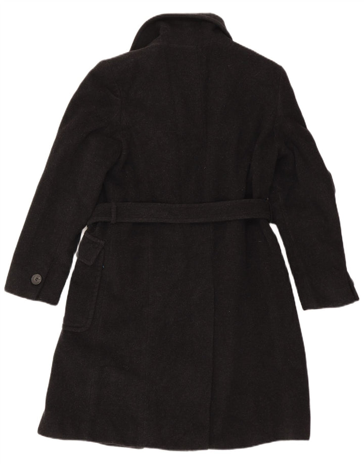 Max & Co. Dame Oversized Dobbeltradet Frakke UK 10 Lille sort uld
