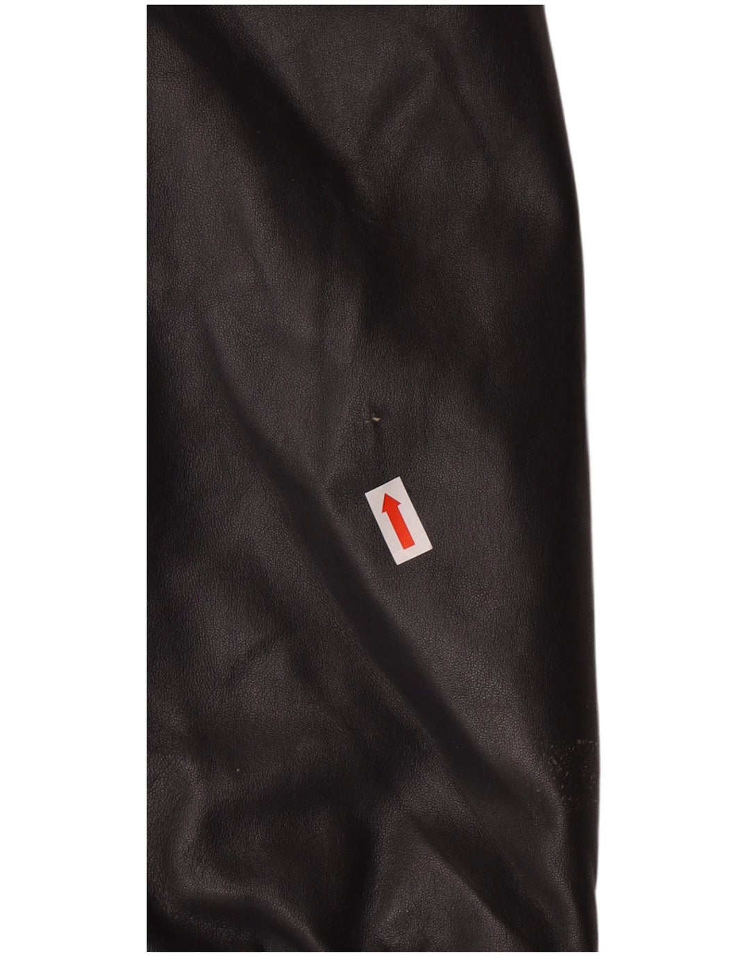 Vintage Dame Oversized Læderfrakke IT 44 Medium Sort Læder Classic