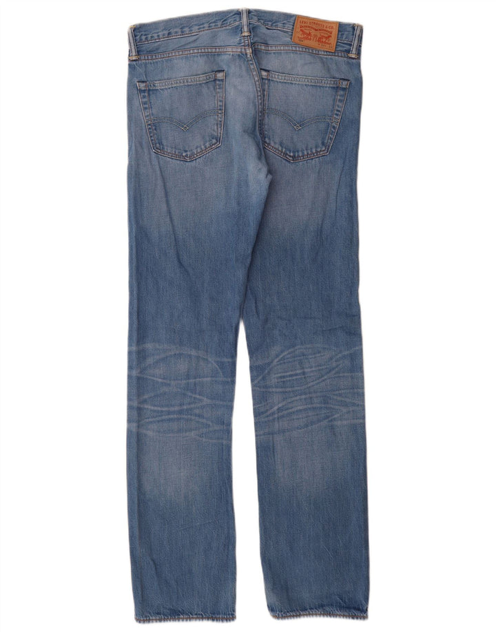 Levi's Herre 504 lige jeans W32 L34 blå bomuld