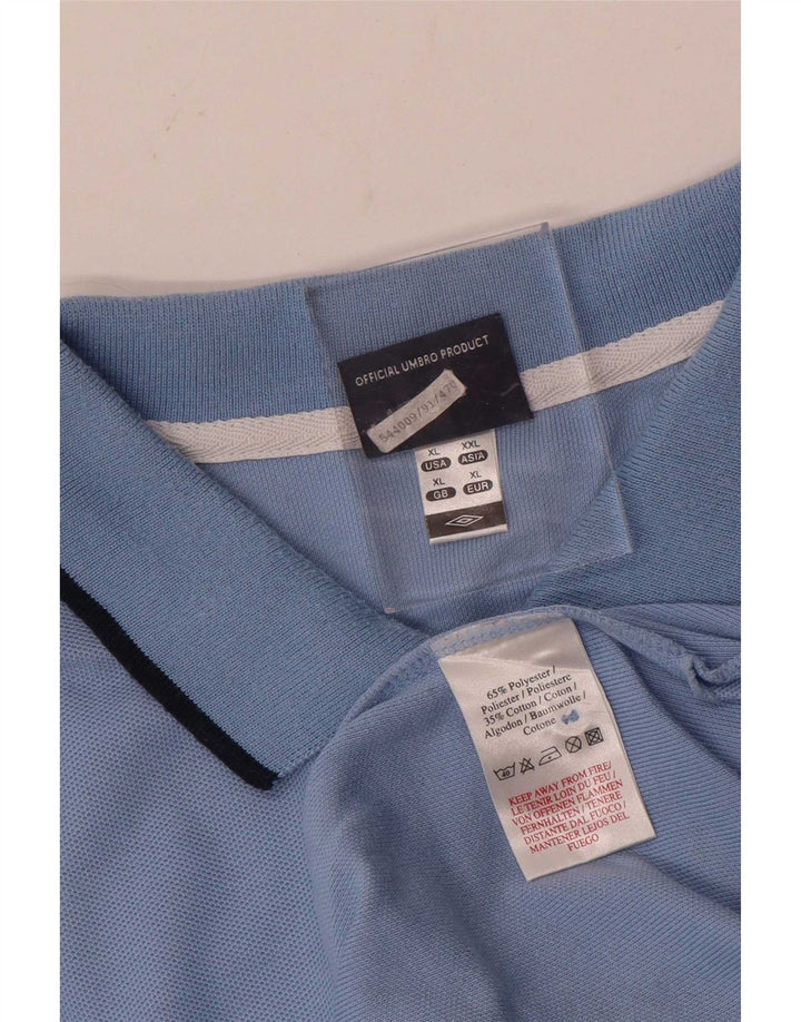 Umbro Herre Polo Shirt XL Blå Polyester