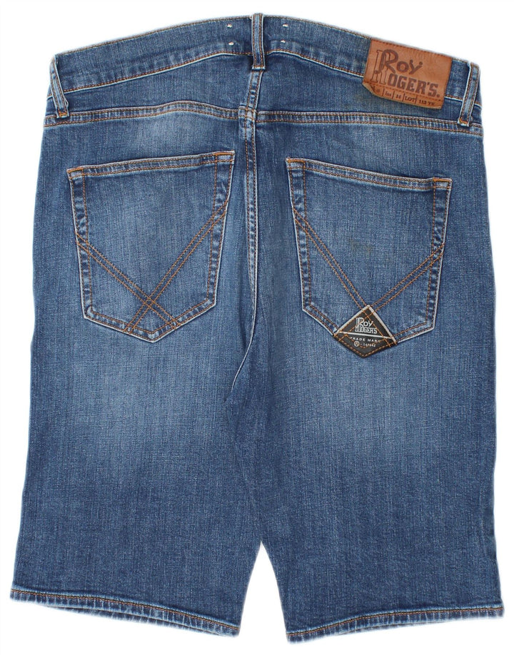 Roy Rogers Herre denimshorts W34 Large Blue Cotton