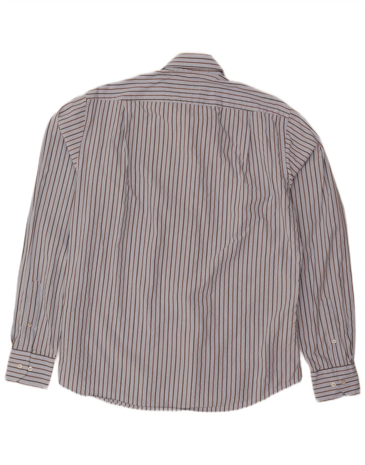 Hugo Boss Herreskjorte str. 40 15 3/4 Mellem blå stribet bomuld