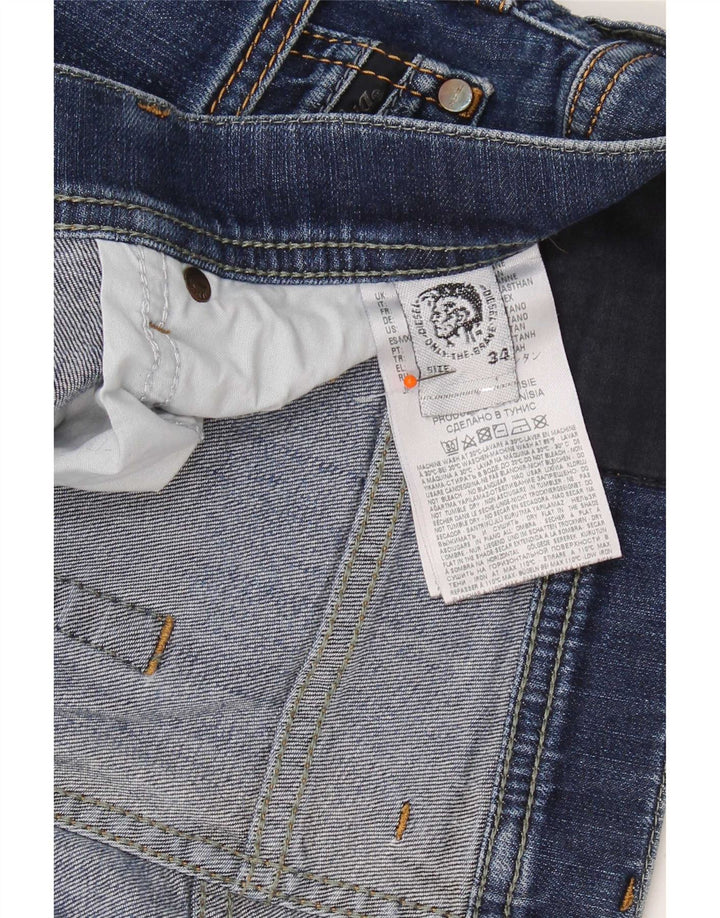 Diesel Herre Slim Jeans W34 L31 Marineblå Bomuld