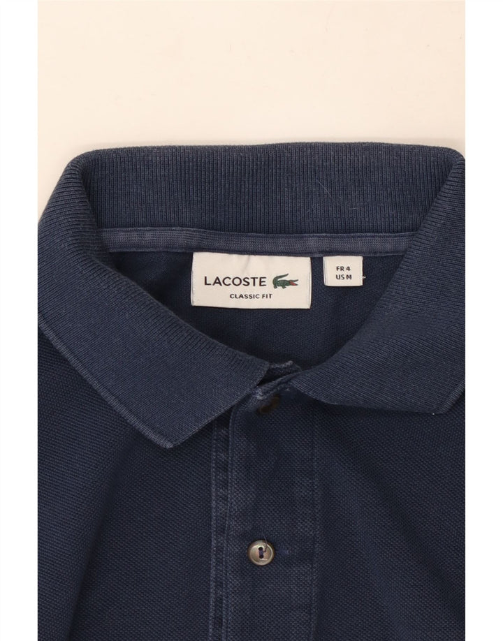 Lacoste herre klassisk pasform poloshirt størrelse 4 Medium marineblå
