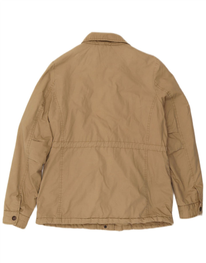 Fat Face Dame Military Jacket UK 12 Medium Beige Bomuld