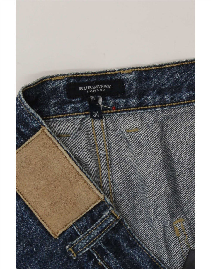 Burberry Straight Jeans til mænd W34 L29 Blå