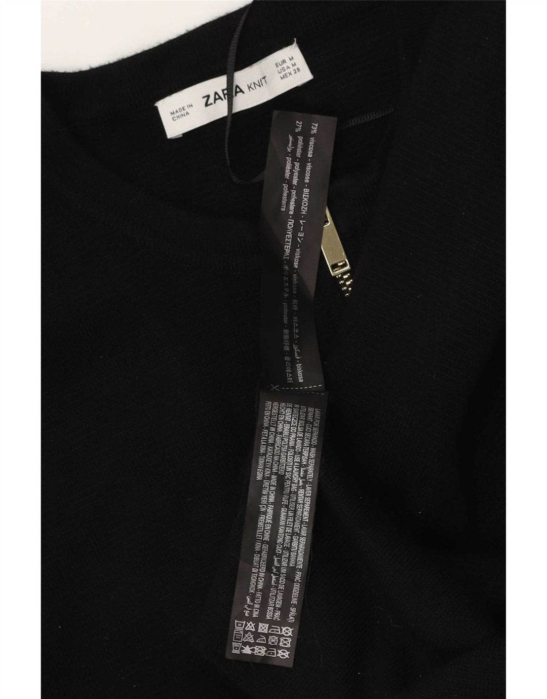 Zara Dame Cardigan Sweater UK 14 Medium Sort Viscose