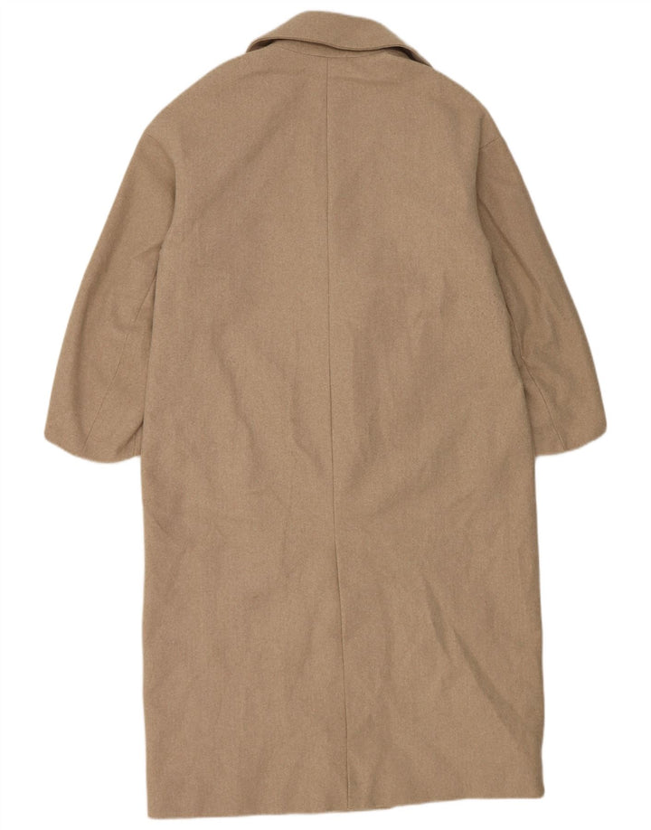 Zara Dame Overfrakke UK 6 XS Beige Polyester