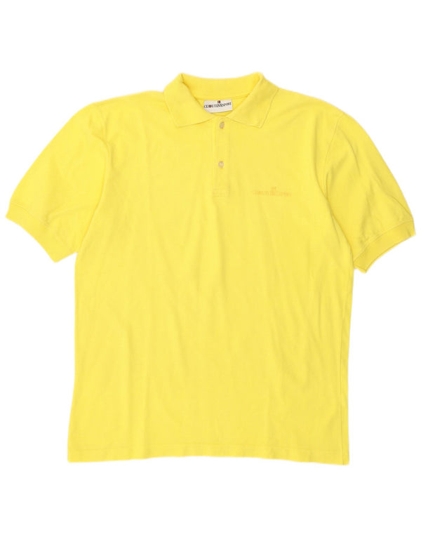 Cerruti 1881 herre poloshirt stor gul bomuld