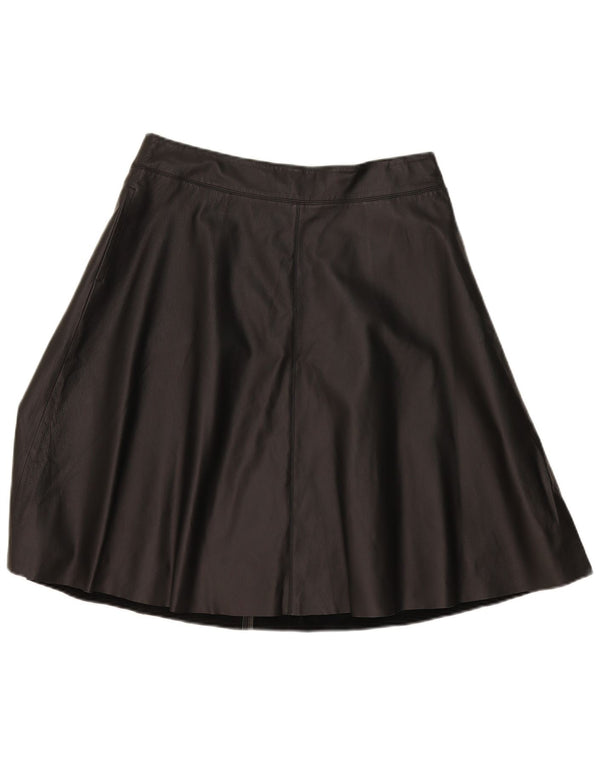 Definitioner Dame lædernederdel UK 14 Large W34 Black