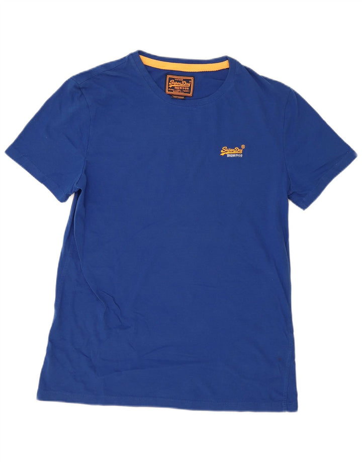 Superdry T-shirt top til mænd XL blå bomuld