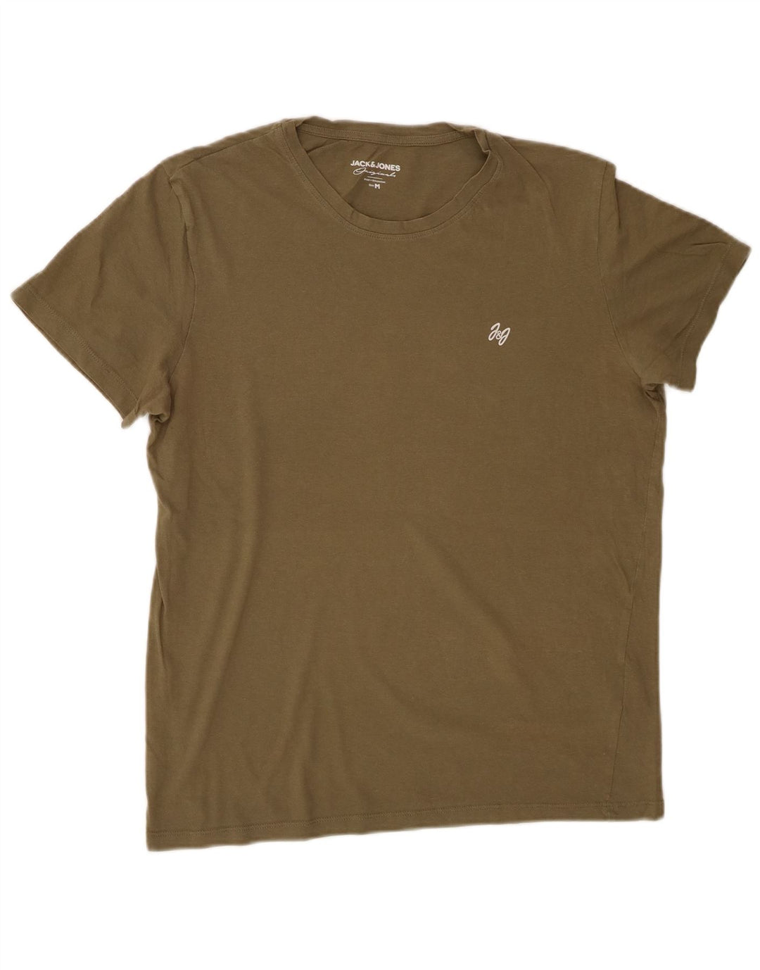 JACK & JONES Herre T-Shirt Top Medium Khaki Bomuld