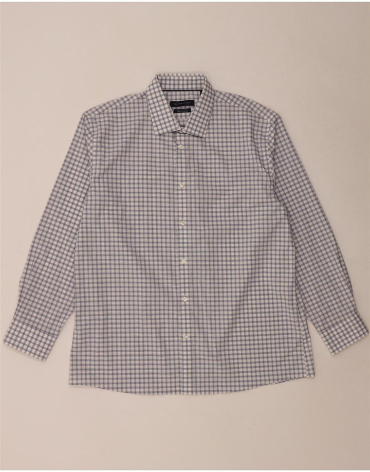 Tommy Hilfiger Dame Slim Fit Skjorte XL Blå Gingham Bomuld