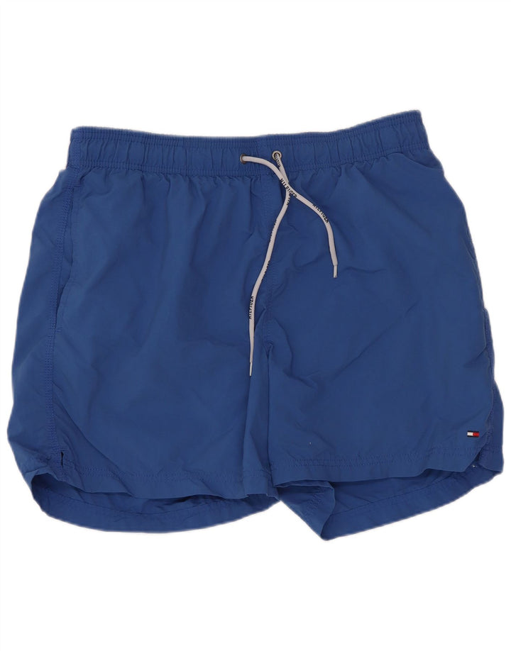 Tommy Hilfiger Herre almindelige svømmeshorts Medium Blue Nylon Sports