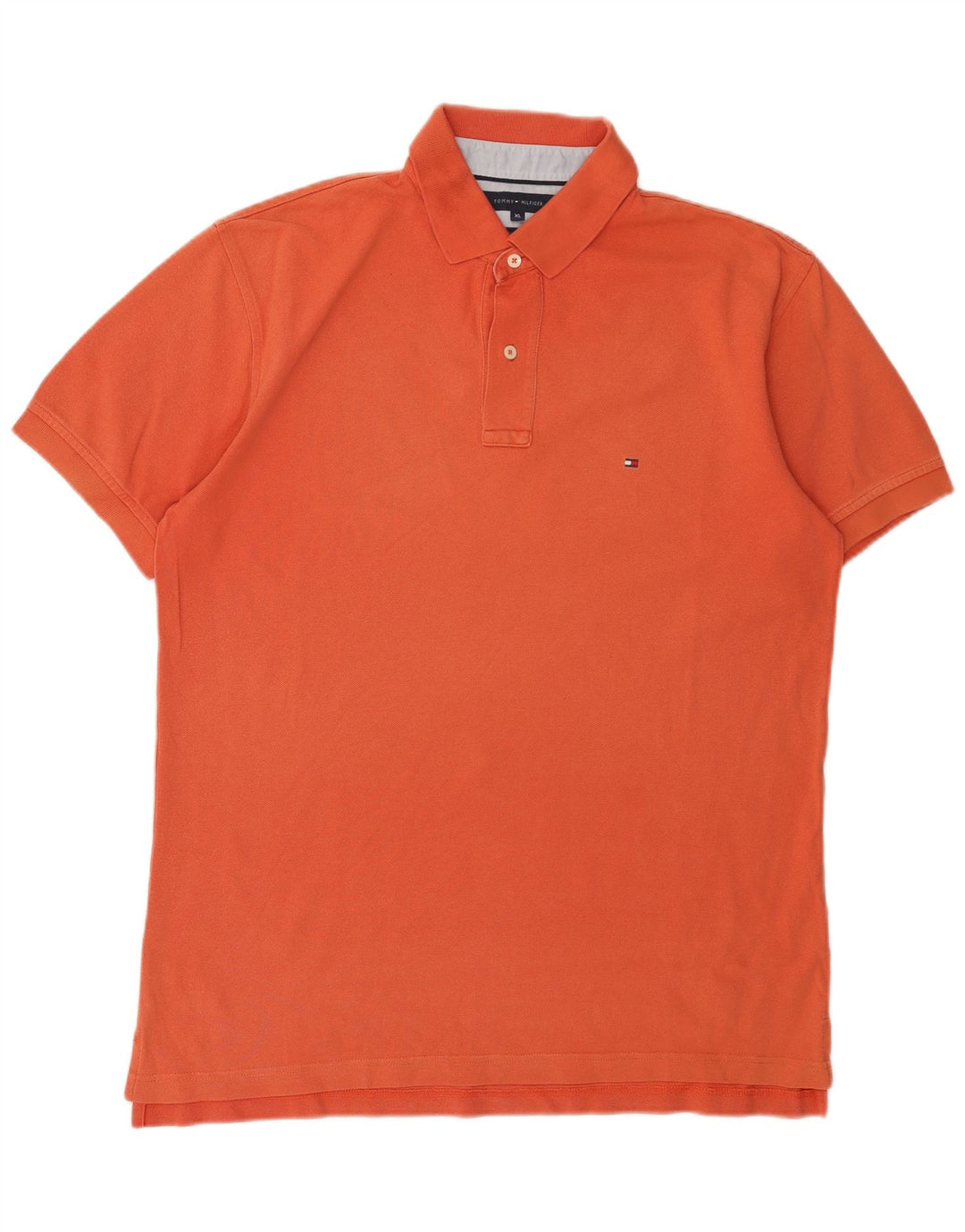 TOMMY HILFIGER Poloshirt til mænd XL Orange Bomuld